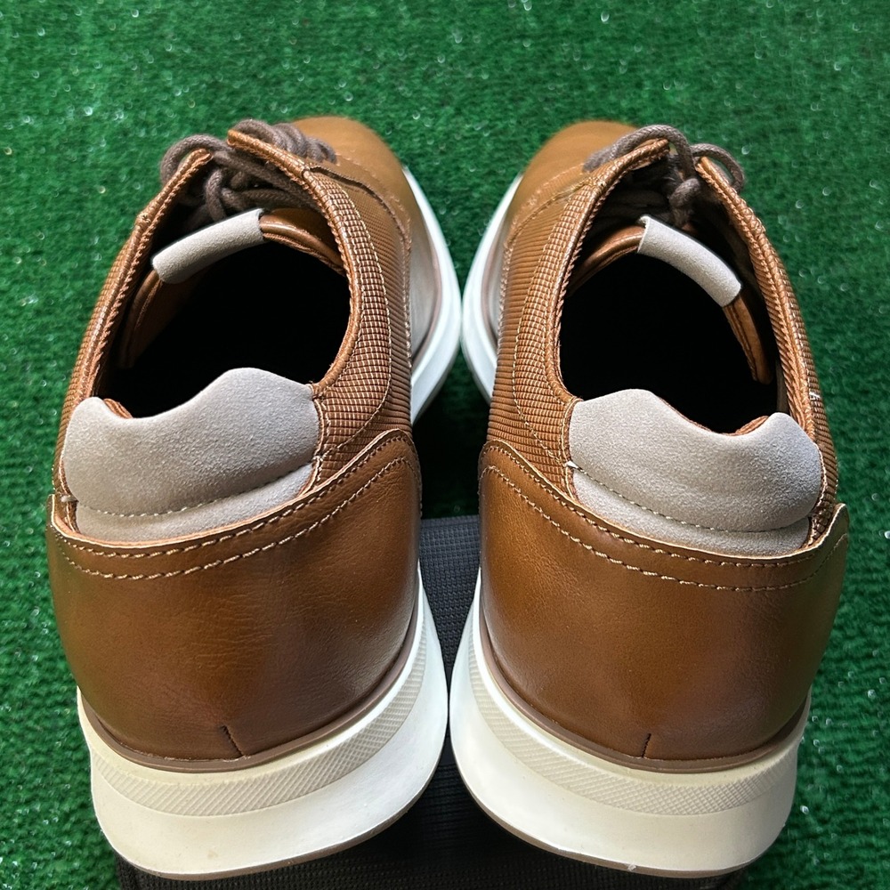 Alfani Landan Hybrid Dress Lace Up Sneaker Cognac Brown 11M - Picture 3 of 8